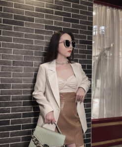 Alternative view of 設計感修身西裝外套