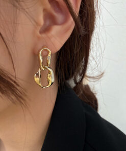 Alternative view of 幾何方塊耳環