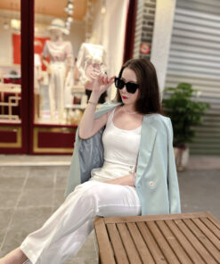 Alternative view of 氣質單排釦藍色西裝外套