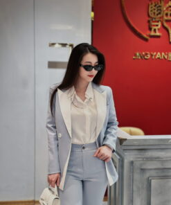 Alternative view of 清新撞色修身西裝套裝